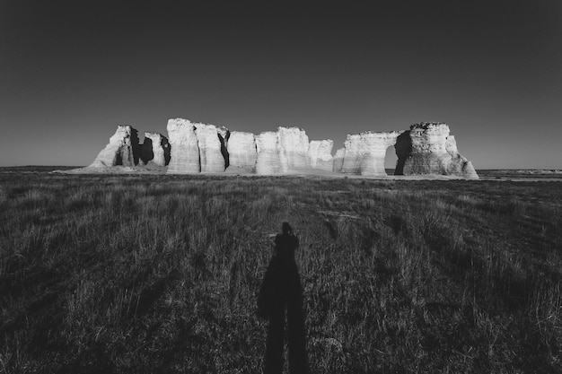 La bella vista di Monument Rocks