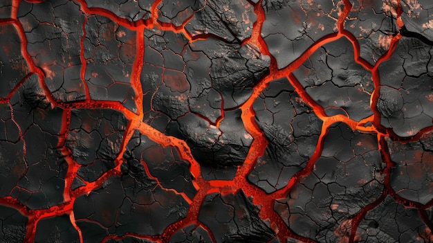 La bellezza astratta si svela nella consistenza della lava estinta