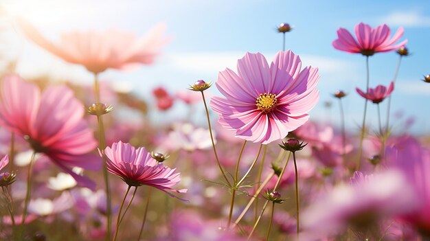 La bellezza del cosmo focalizzata fiori di giorno