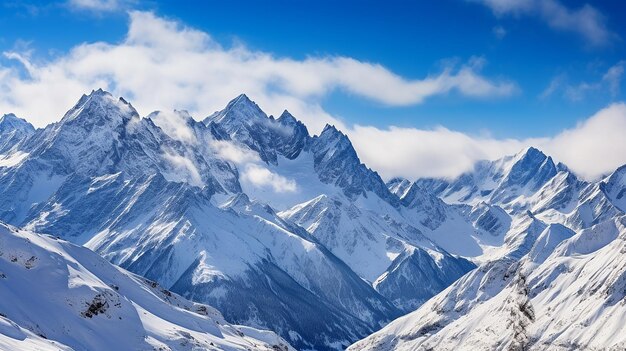 La bellezza del paesaggio sereno di montagna