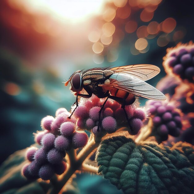 La bellezza della natura catturata vista macro dell'insetto
