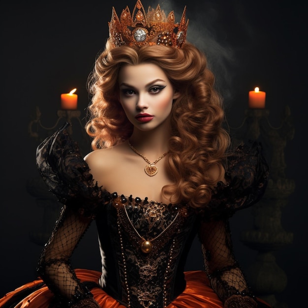 La bellezza della principessa di Halloween Principessa dell'oscurità