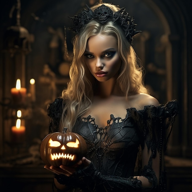 La bellezza della principessa di Halloween Principessa dell'oscurità