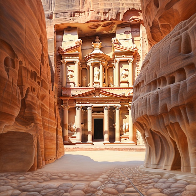 La bellezza maestosa del tesoro di Petra