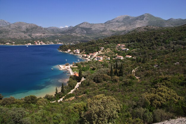 La bellissima costa del mare Adriatico, Croazia