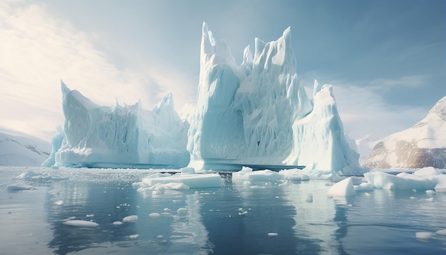 La caduta dei ghiacciai in Groenlandia Foto dalla barca