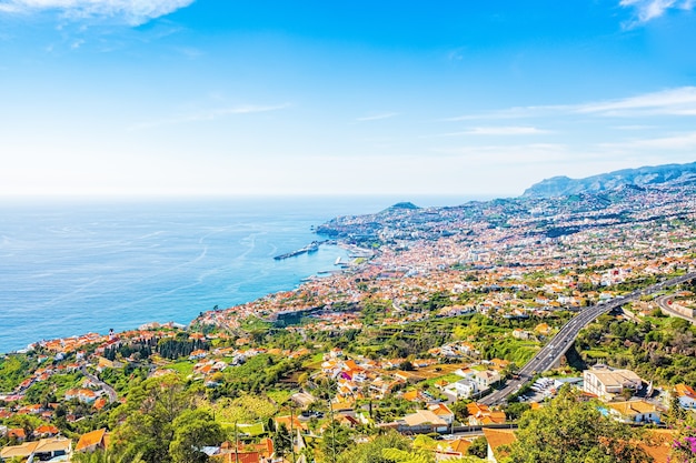 La capitale dell'isola di Madeira - città di Funchal, Portogallo.