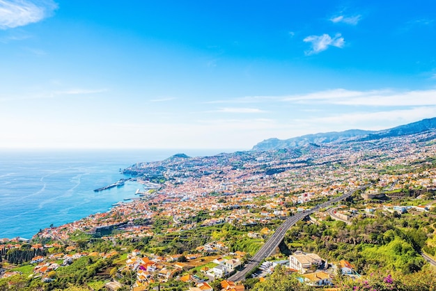 La capitale dell'isola di Madeira Funchal città Portogallo