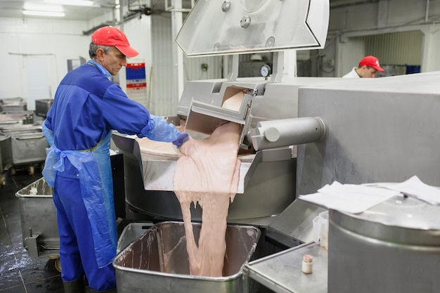 La carne nel macinino, l'industria della carne.