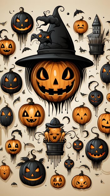 La carta da parati di Halloween è stata generata