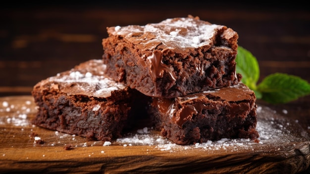 La casa dei brownies del primo piano fa sui precedenti di legno