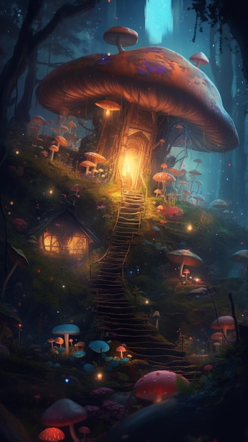 La casa dei funghi magici è una favola.