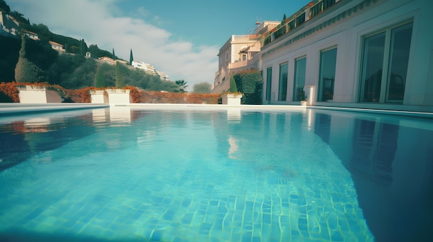 La casa sul retro è la piscina.