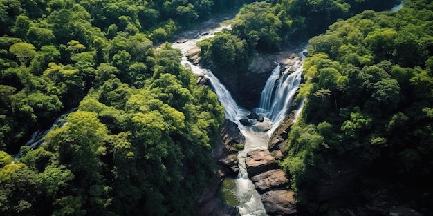 La cascata di Mae Ya si trova nel Parco Nazionale di Doi Inthanon Chiang Mai, in Thailandia.