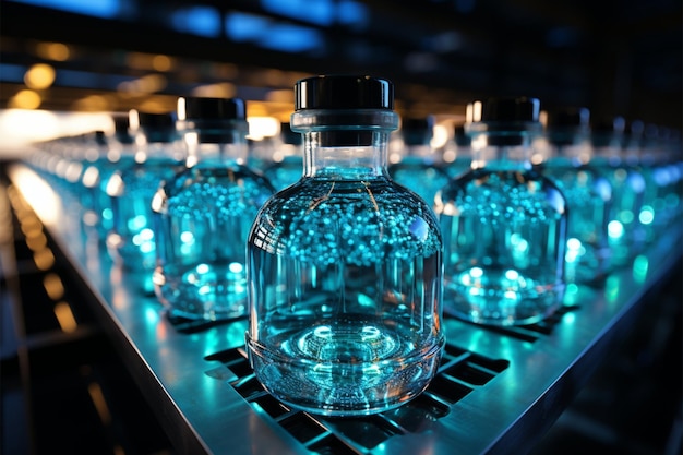 La cella frigorifera conserva i vaccini in bottiglie di vetro che combattono le malattie in tutto il mondo