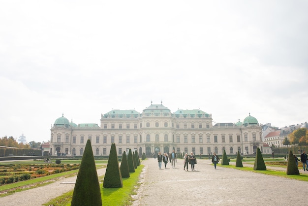 La città di Vienna dal territorio del complesso del palazzo del Belvedere.