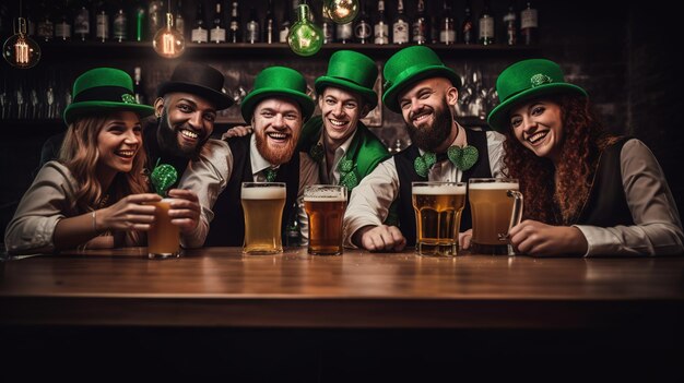 La compagnia dei giovani celebra il giorno di San Patrizio