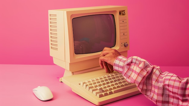La configurazione retro del computer