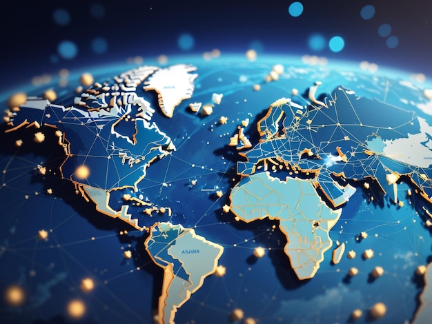 La connettività globale mappa il mondo e le sue reti sociali