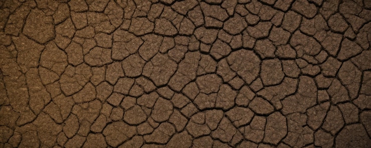 Foto la consistenza della terra secca