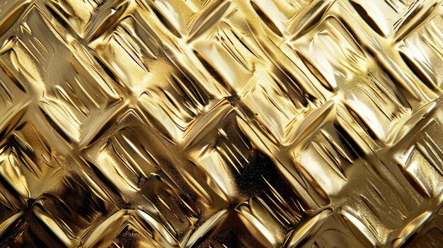 La consistenza geometrica dell'oro metallico brilla di lusso e modernità.