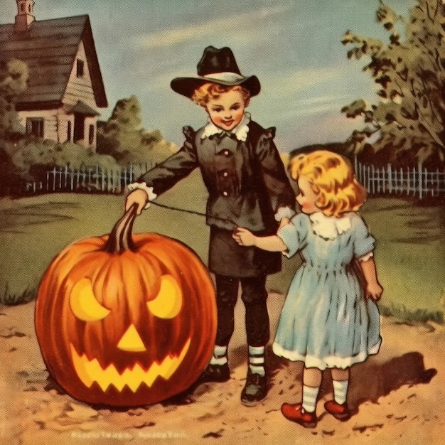 la copertina di un libro per bambini intitolato "la bambina tiene in mano una zucca".