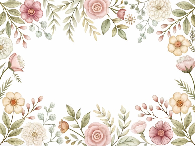 la cornice è fatta di fiori