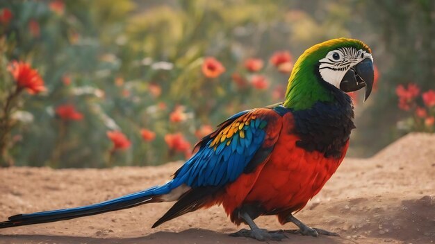 La cultura messicana con gli uccelli colorati