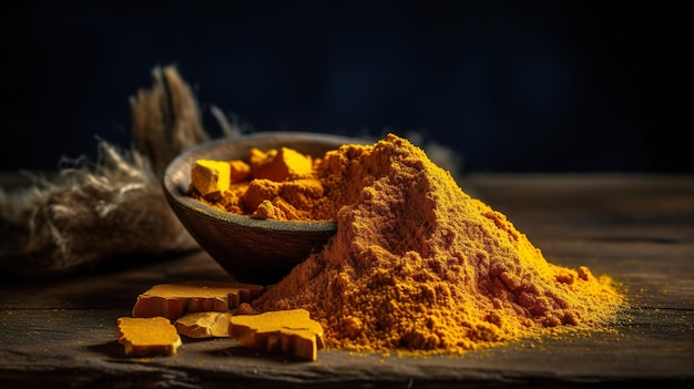 La curcuma è una fonte di vitamina c.