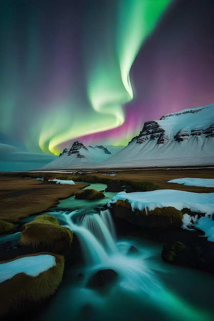 La danza mistica dell'aurora una notte affascinante in Islanda