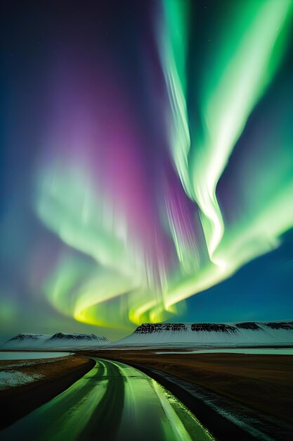 La danza mistica dell'aurora una notte affascinante in Islanda