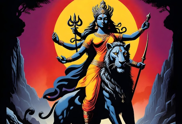 La dea Durga, l'epitome della forza