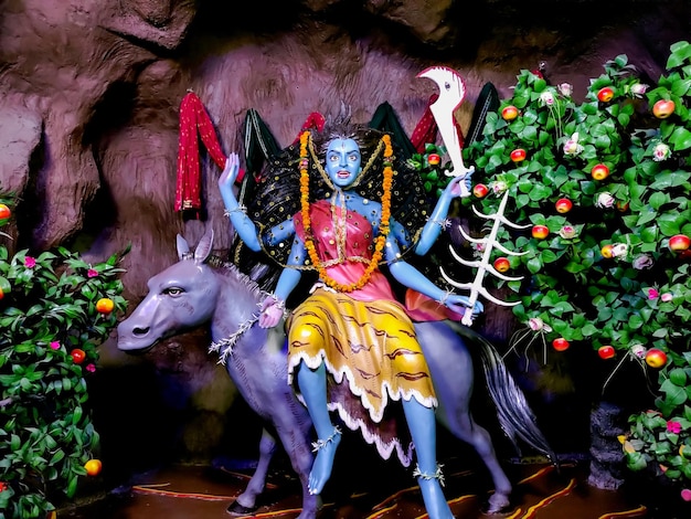 La dea Kaalratri Devi per il settimo Navadurga di Navratri fes