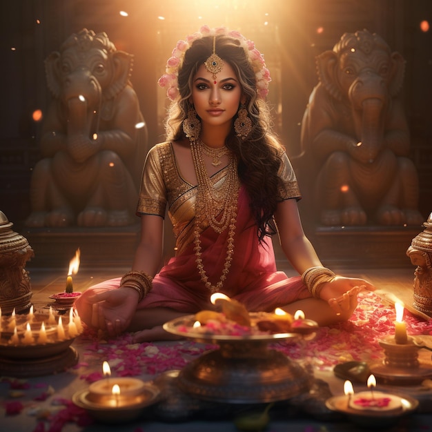 La dea Lakshmi Maa Laksh mi Devi Laksh Mi Artificiali Immagini Maa Lakshi Immagini Reali Lakshi Diwali Immagini