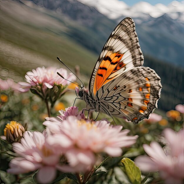 La delicata bellezza delle farfalle di montagna