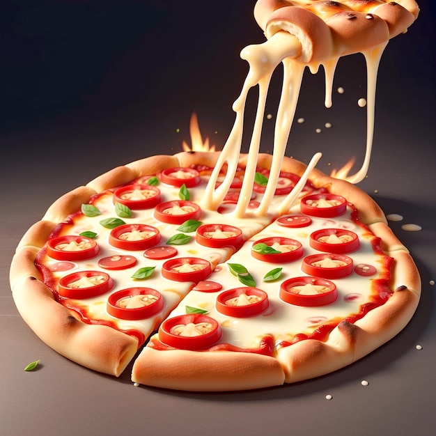 La deliziosa pizza ha generato Ai