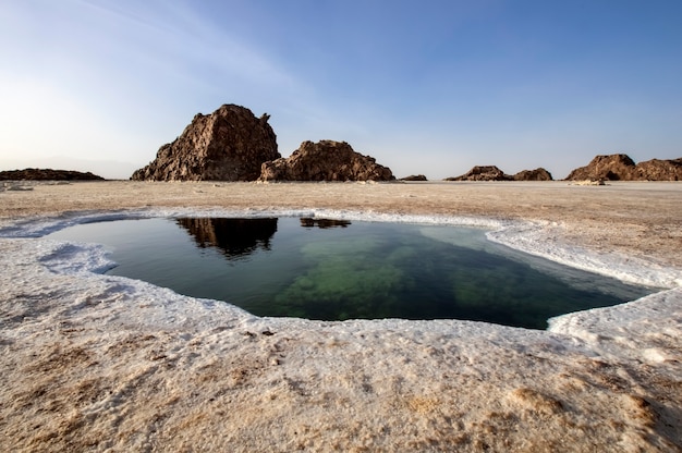 La depressione della Dancalia La parte settentrionale del triangolo di Afar in Etiopia