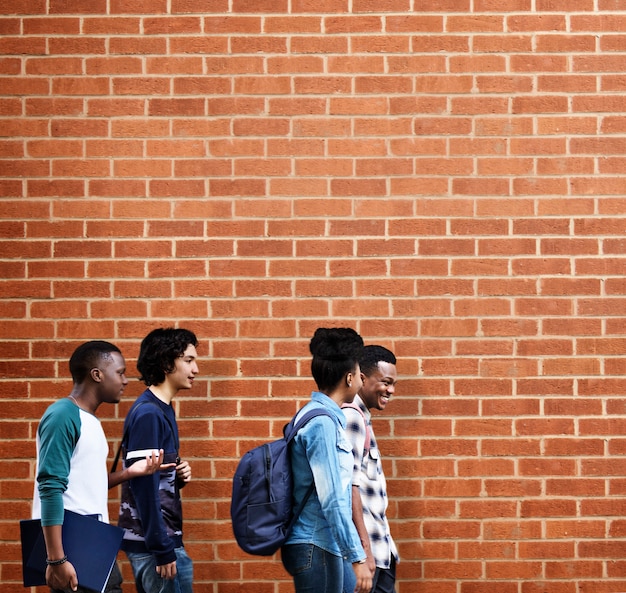 La diversità del lavoro di squadra del gruppo della gente degli amici