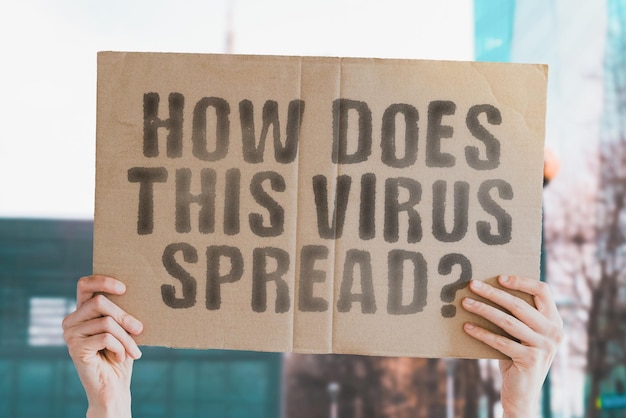 La domanda Come si diffonde questo virus su uno striscione in mano Malattie Malattie Sanità