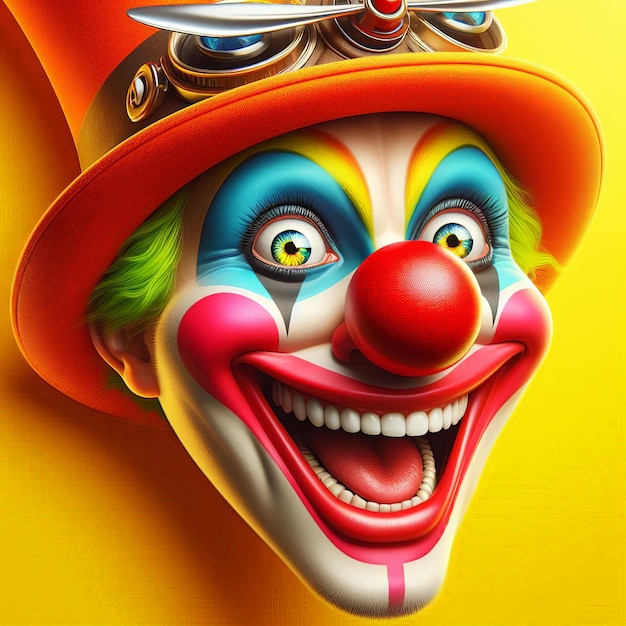 La faccia di clown felice