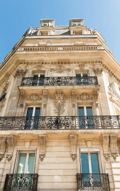 La facciata dell'edificio parigino Francia