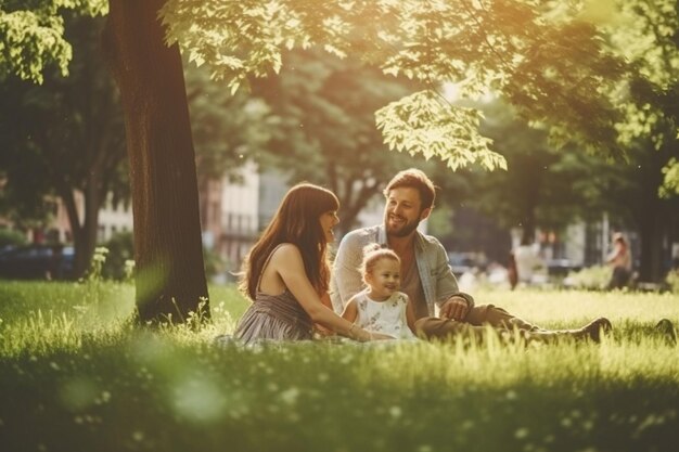 La famiglia araba si diverte a passare il tempo insieme.