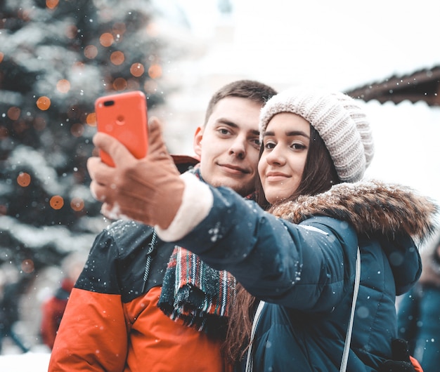 la famiglia fa una foto