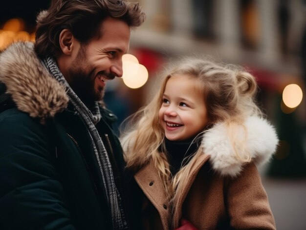 La famiglia festeggia insieme la vigilia di Natale