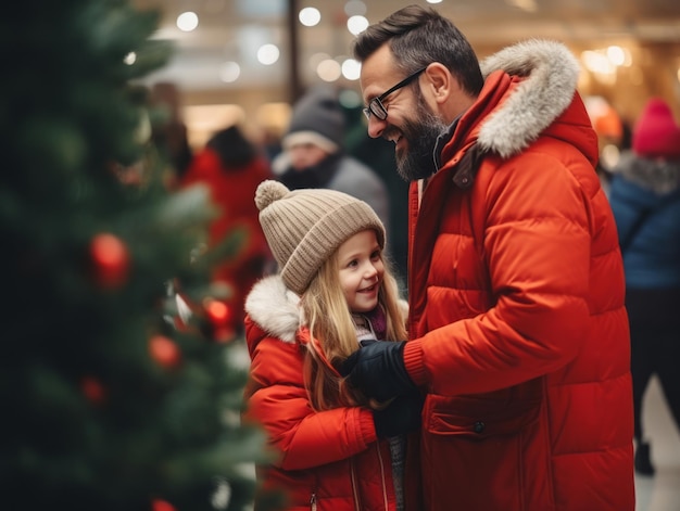 La famiglia festeggia insieme la vigilia di Natale