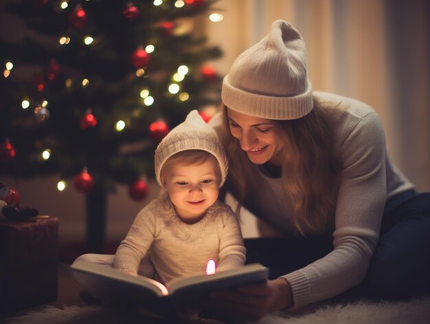 La famiglia festeggia insieme la vigilia di Natale