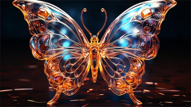 la farfalla è una farfalla creata dall'artista.