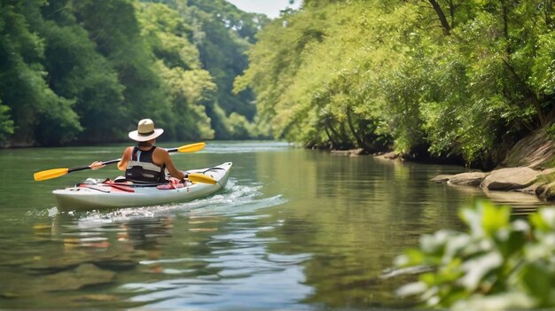 La felicità estiva del kayak