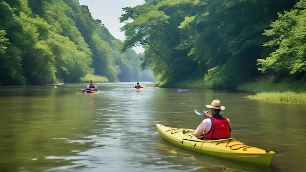 La felicità estiva del kayak