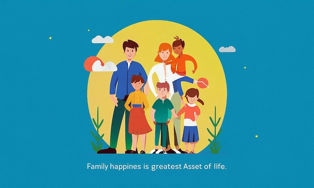 La felicità familiare è la più grande risorsa della vita